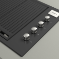 Fulgor milano FOBQ 1000 G MBK inbouw gas barbecue - mat zwart