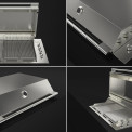 Fulgor milano FOBQ 1000 G X inbouw gas barbecue 