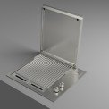 Fulgor milano FOBQ 602 G X inbouw gas barbecue - 60 cm - rvs