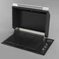 Fulgor milano FOBQ 803 G MBK inbouw gas barbecue - mat zwart