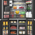 Hisense RQ760N4IFE blacksteel side-by-side koelkast