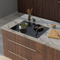 Inventum IKI7028 inbouw inductie kookplaat - 70 cm. breed