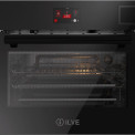 Ilve 645STCHSW/BK inbouw combi-stoomoven met magnetron - zwart