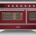 Ilve MI127NE3/BU inductie fornuis - rood - 120 cm. breed