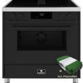 Elementi di Cucina IM9034-MZ-IX-B inductie fornuis met afzuiging - mat zwart