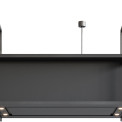 Novy 15007 eiland  afzuigkap - Pureline Frame 90 cm Zwart
