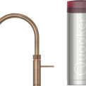Quooker PRO3 Fusion Round MESSING PATINA - kokend water kraan