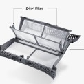 Praktisch is het 2-in-1 filter in de Samsung DV70M5020IW welke zorgt voor optimale prestaties