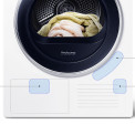De Samsung DV70M5020IW is een super zuinige droger uitgevoerd met energieklasse A++ label