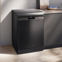 Siemens SN25EC13CE vrijstaande vaatwasser - blacksteel