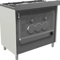 De achterzijde van het Belling SCR900DFT fornuis old white