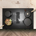 Elementi di Cucina IM9034-MZ-IX-B inductie fornuis met afzuiging - mat zwart