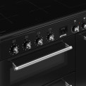 Smeg CX93IMBL inductie fornuis met 3 ovens - zwart - 90 cm. breed