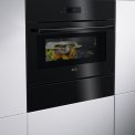 Aeg KMF761080B inbouw oven met magnetron - zwart