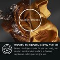 Aeg LWR9706C8 was/droogcombinatie met 10 kg. vulgewicht