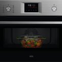 AEG OO5NK40M inbouw oven met magnetron - roestvrijstaal