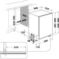 Bauknecht B8I HF58 TUSC inbouw vaatwasser met besteklade - stil 38 dB
