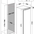 Bauknecht GSI 18F2 PS vrieskast inbouw