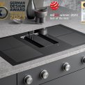 Berbel BKA 90 DLI inbouw inductie kookplaat met afzuiging - 90 cm