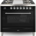 Boretti VFP93ZWG fornuis gasoven zwart
