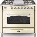 Boretti VFPNR93OWG fornuis gasoven oud-wit