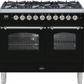 Boretti VPNR104ZWG fornuis gasoven zwart