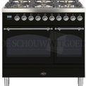 Boretti VPNR946ZWG fornuis gasoven zwart