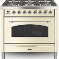 Boretti VPNR96OWG fornuis gasoven oud-wit