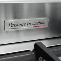 Boretti MFBG902IX/2 fornuis met dubbele oven - rvs - Milano