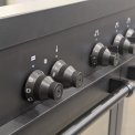 Boretti MLI94DMAT inductie fornuis met dubbele oven - antraciet