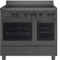 Boretti MLI94DMAT inductie fornuis met dubbele oven - antraciet