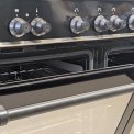 Boretti MLI94DZW inductie fornuis met dubbele oven - zwart