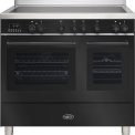 Boretti MLI94DZW inductie fornuis met dubbele oven - zwart