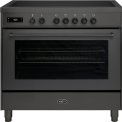 Boretti MLI95BMAT inductie fornuis met 5 inductie zones - antraciet