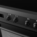 Boretti MLI95XMAT inductie fornuis met 5 inductie zones - antraciet