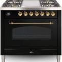 Boretti VFPN93ZW zwart fornuis