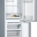 Bosch KGN33NLEB vrijstaande koelkast - rvs-look - 176 cm. hoog