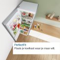 Bosch KGN392LAF vrijstaande koelkast - rvs-look