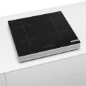 Bosch PUE611BF9E vrijstaande inductie kookplaat - zwart met rvs rand