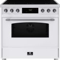 Elementi di Cucina EC9036-WT-IX-S inductie fornuis - klassiek - wit