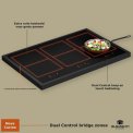 Elementi di Cucina EM9036-ZW-B inductie fornuis - modern- zwart
