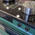Elementi di Cucina IC9034-PG-MZ-B inductie fornuis met afzuiging - groen - klassiek