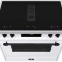 Elementi di Cucina IC9034-WT-IX-B inductie fornuis met afzuiging - wit - klassiek