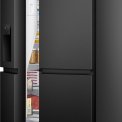Etna AKV879IZWA vrijstaande side-by-side koelkast - blacksteel