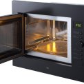 Etna CM232ZT inbouw combi-magnetron - zwart - nis 45 cm.