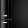 Etna KVV793LZWA koelkast zwart - retro jaren 50 - linksdraaiend