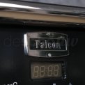 Falcon Classic Deluxe 100 inductie fornuis in de kleur zwart met chroom beslag