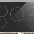 Fratelli VE2920I5FEMIVB inductie fornuis - 2 ovens - ivoor / crème / antiek wit met brons beslag