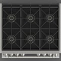 Fulgor Milano FSRC 3606 P MG ED 2F MBK gas fornuis - 91 cm. breed - zwart