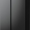 Hisense RS711N4AFE blacksteel side-by-side koelkast